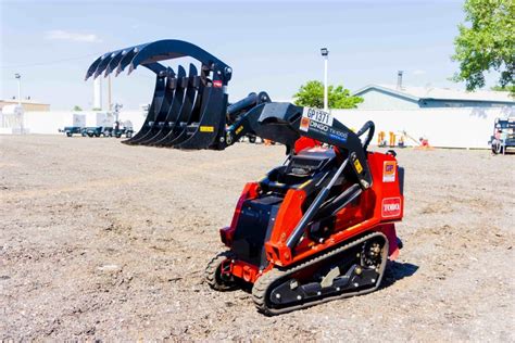 toro mini skid steer with grapple|mini skid steer quick attach.